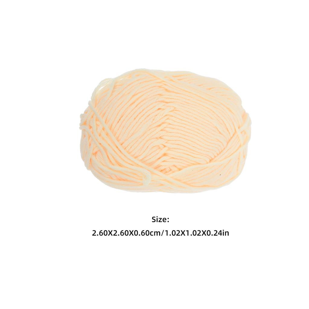 50G Light Blue Milk Cotton Yarn Chunky Knitting Yarn for Hats Scarves Gloves Shawls Winter Accessories Soft Feel