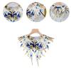Embroidery Floral Neckline Capelet Pearl Beaded Shawl Hanfu Dresses Fake Collar