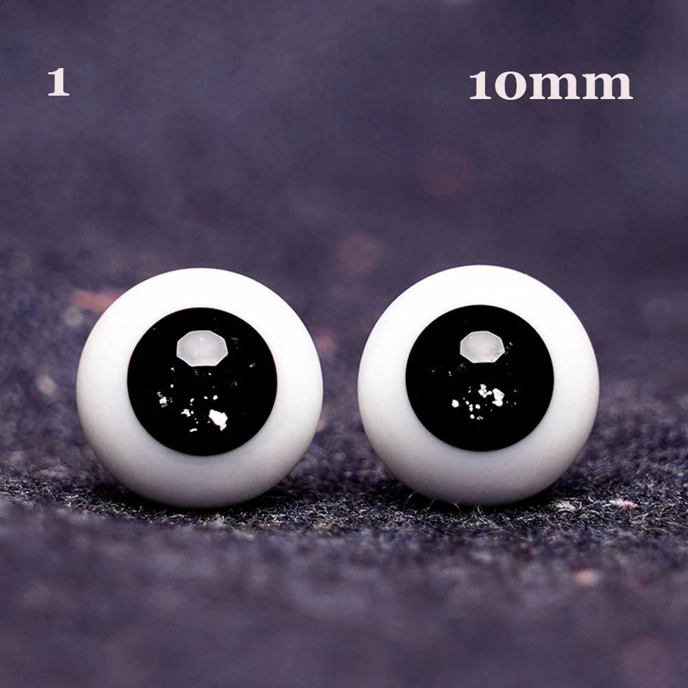 1Pair 6/8/10/12/14 Mm Glass Eyes Eyeball For Bjd Doll Blue Black Safety Animal Toy Eyes Diy Doll Making Crafts Toy Accessories
