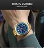 CURREN 8497 Men's Waterproof Business Quartz Watch with Multifunctional Calendar