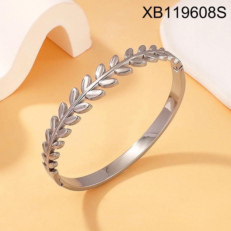 European Style Gold-Plated Titanium Steel Geometric Cuff Bracelet - Trendy, Versatile, Elegant Women s Jewelry