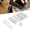 11PCS Manual Steel Tools Leather Snap Setter Set Die Punch Snap Set  For Leather Crafts and Repairs