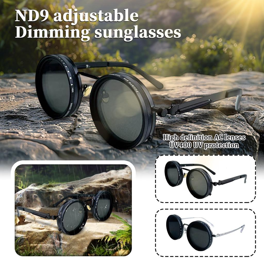 Handmade ND9 Adjustable Dimming Sunglasses, Fishing Filter Glasses, UV Resistant Personalized Polarized Sunglasses