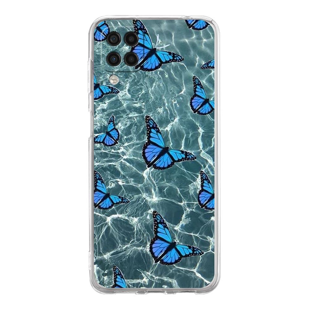 Clear Phone Case for Samsung Galaxy A13 A51 A71 A21S A12 A11 A31 A52 A41 A23 A53 A73 A32 5G A03S Soft Silicone Cover Butterfly