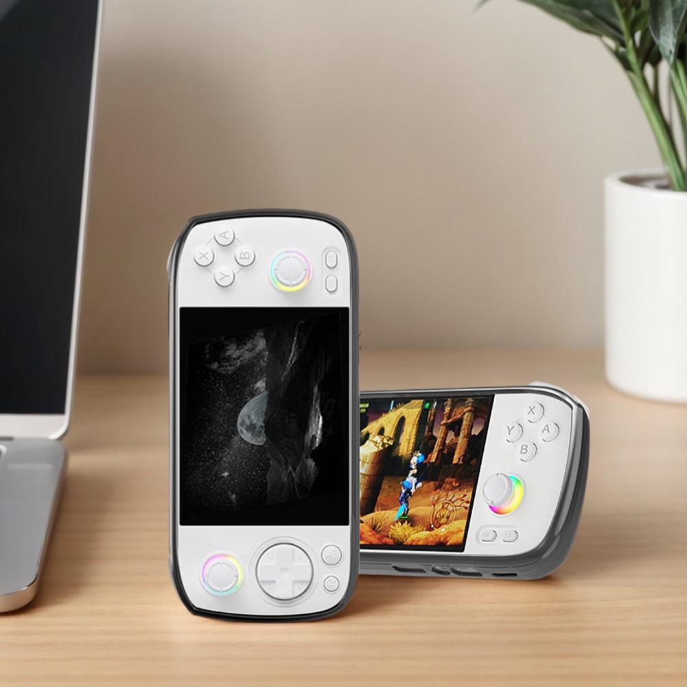 Protective Case Anti-slip TPU Transparent TPU Protective Cover Protector Shell Sleeve for ANBERNIC RG406H Handheld Game Console