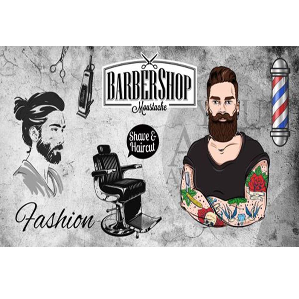 Barber Shop 3d Wall Murals Haircut Shaves Hair Salon Mural Large Decor Suitable For Barber Shop Beauty Salon Murals