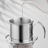 Stainless Steel 304 Vietnamese Coffee Filter Cup Drip Pot Simple and Portable Household Coffee Filter Cup Traditional Tool