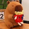 Capybara plīša mugursoma Kawaii modes plīša leļļu kažokādas soma Bērnu soma plecu soma Mini mugursomas somas Dāvanas draudzenei