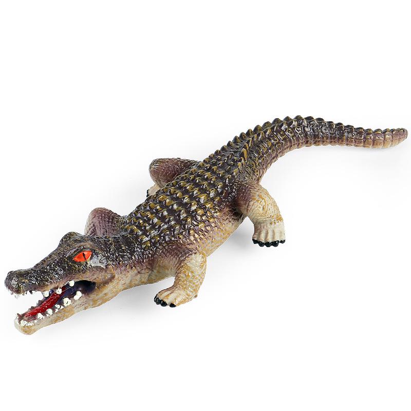 Large Soft Rubber-Filled Cotton Crocodile Toy - Simulation Animal Model