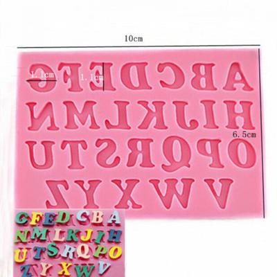 Kitchen Fondant Baking Silicone Chocolate Sugar Letters Numbers Mould Cake Decorating