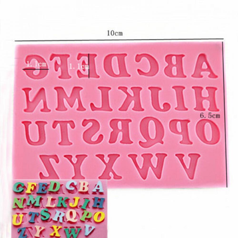 Kitchen Fondant Baking Silicone Chocolate Sugar Letters Numbers Mould Cake Decorating