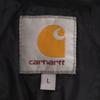Carhartt Stainless collar coat L black Quilted lining, corduroy collar Men's Used