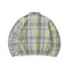 Thisisneverthat Big Plaid Flannel Jacket Blue Grey
