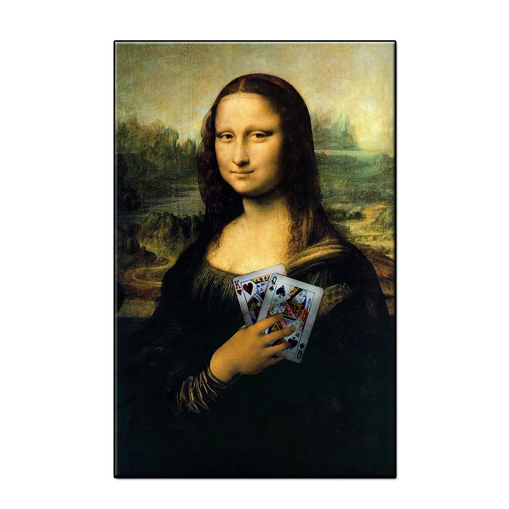 Peinture Mona Lisa - Décorations Vintage Humoristiques Fantaisistes