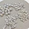 10pcs Hollow Rhinestone Spacer Beads for DIY Jewelry Making
