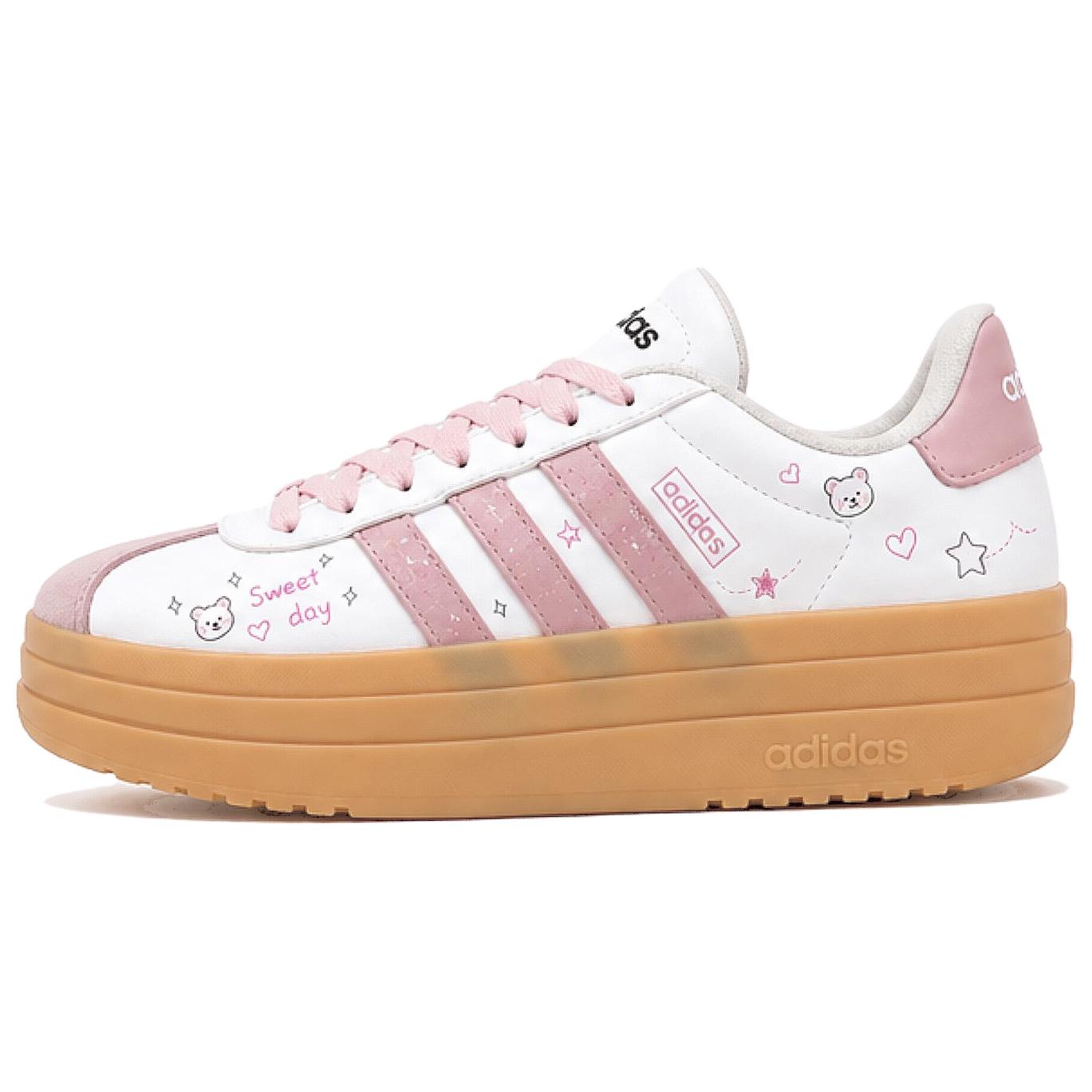

Custom Shoes Adidas VL Court Bold Cherry Blossom Jelly Low top Skateboard Shoes Women s Pink White IH3083(Team257-) 36