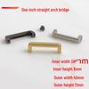1" 2 31MM Straight Arch Bridge Hardware Pull Handle Buckle Narrow Edge On Screw Luggage Accessory