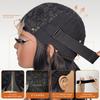 Womens Short Curly Wig 4x1 Small T Part Lace Middle Water Wave Synthetic