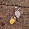 Yellow Cat'S Eye Stone Ethnic Handmade Boho Pendant Jewelry 925 Sterling Silver PP-55-27
