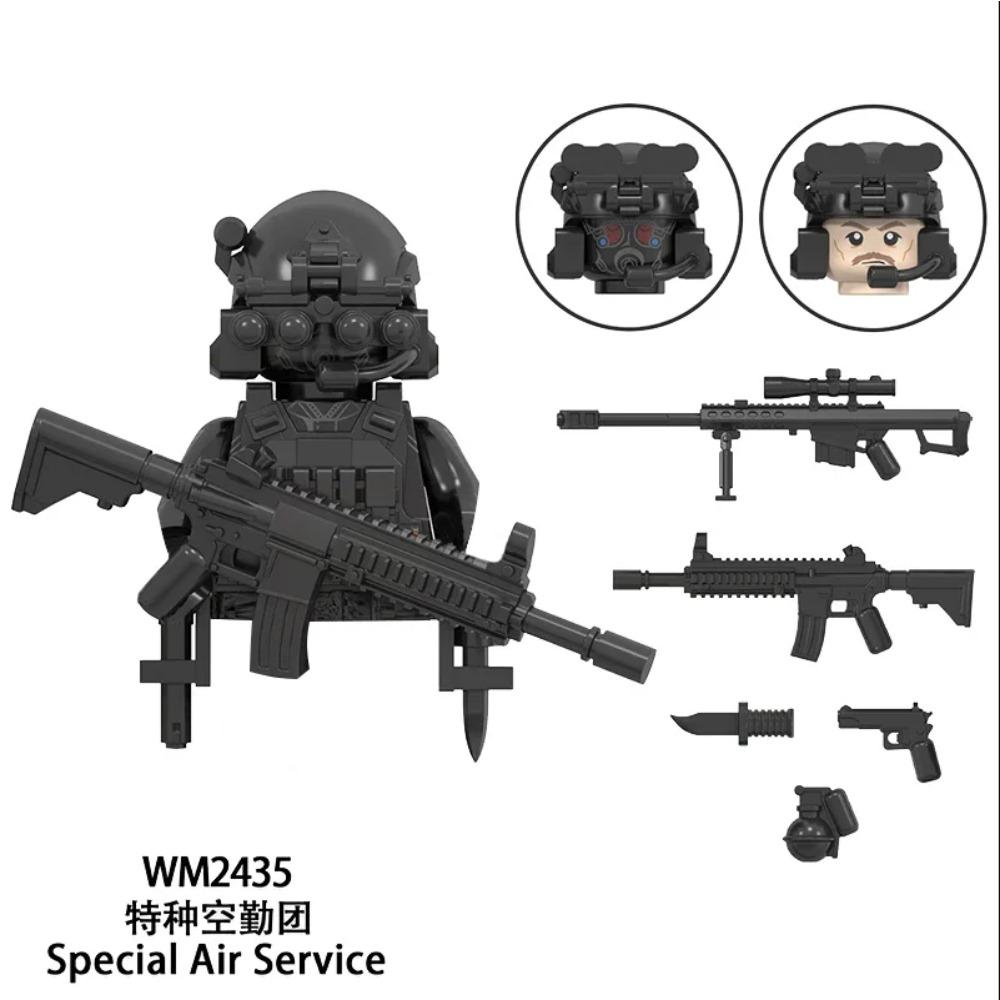 WM6147 WM6168 Serie Militare SWAT Forze Speciali Blocchi da Costruzione Soldato Commando Polizia di Città Cappello Mini Action Figure Giocattoli