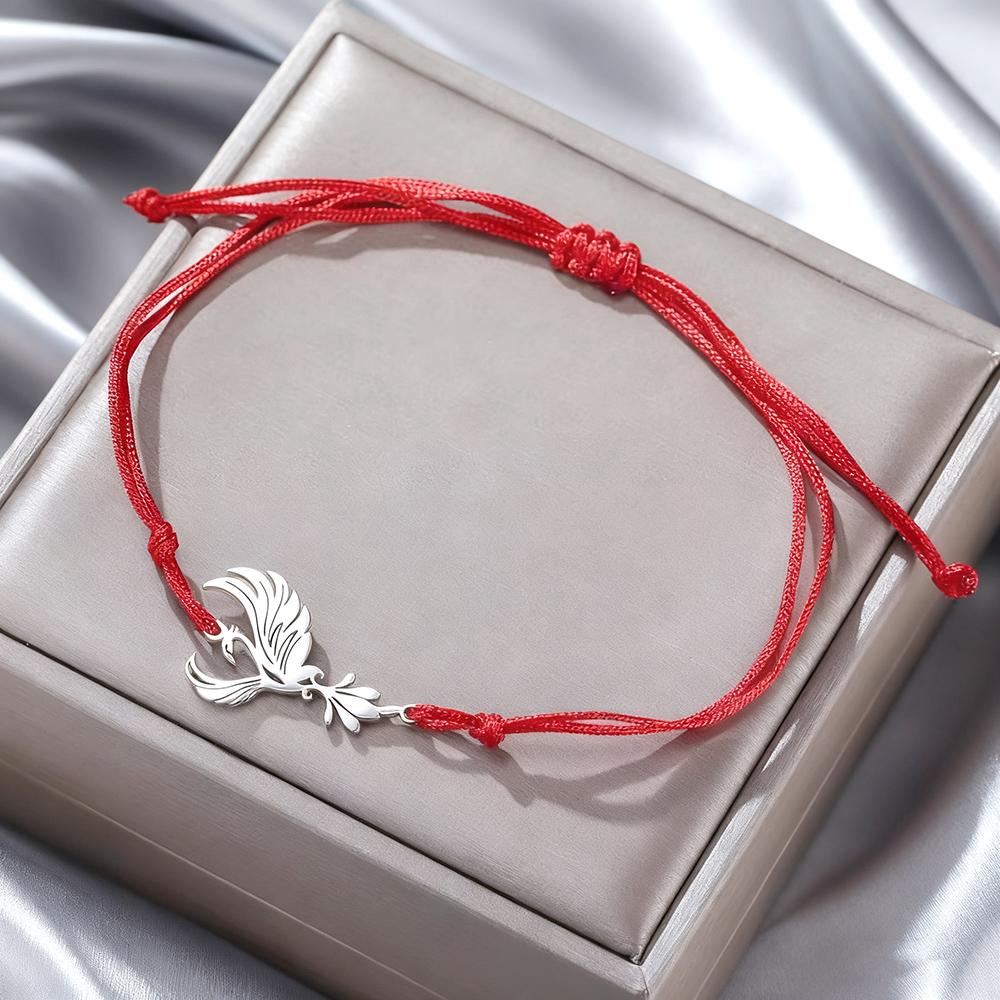 Bracciale Fenice Dawapara per Donna Uccello Mitico Braccialetti Ispirazionali Regalo di San Valentino Gioielli in Acciaio Inossidabile