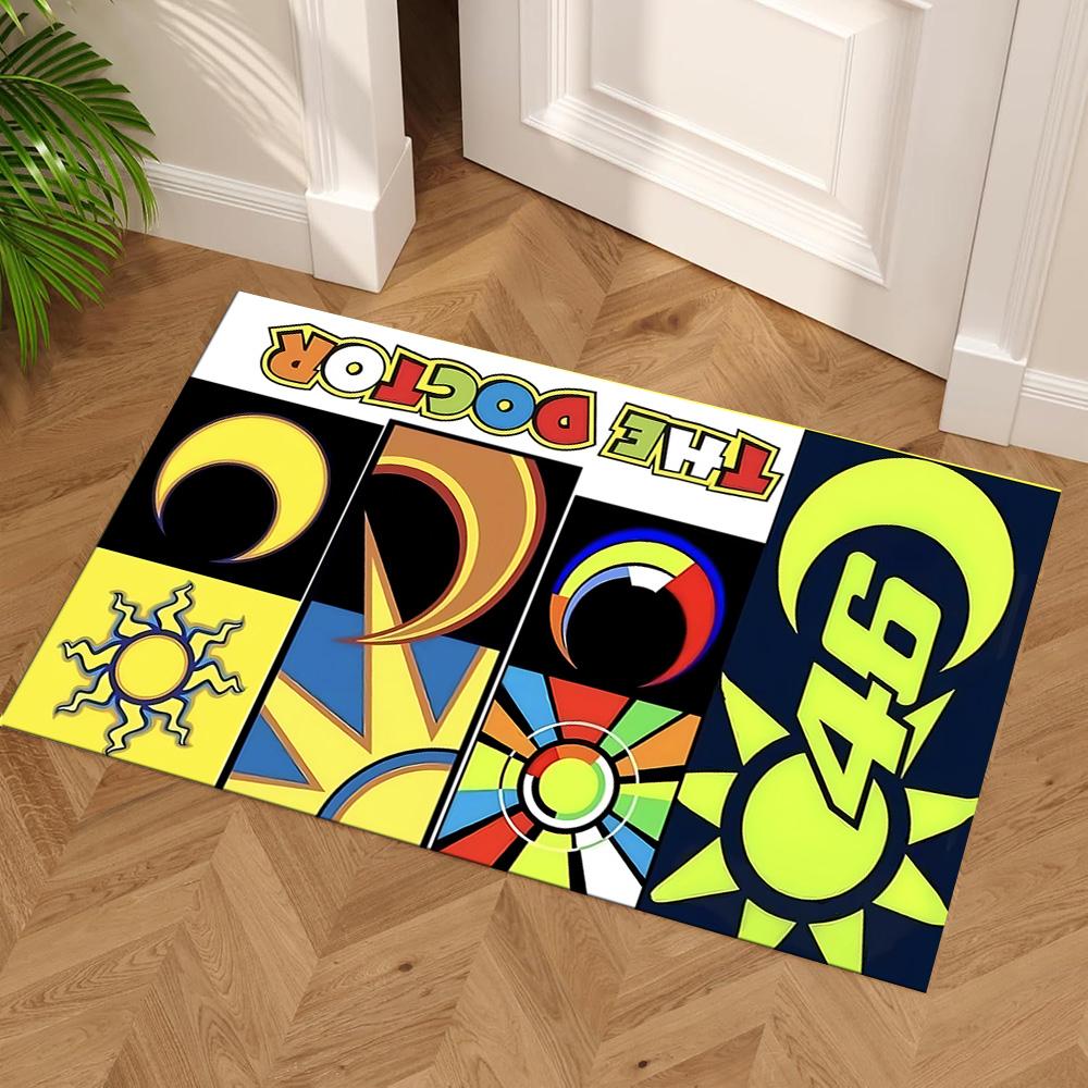 Motorcycle Legend Floor Mat Suitable for Game Room Living Rooms Dining Room Playrooms Antislip Carpet Office Home Decor