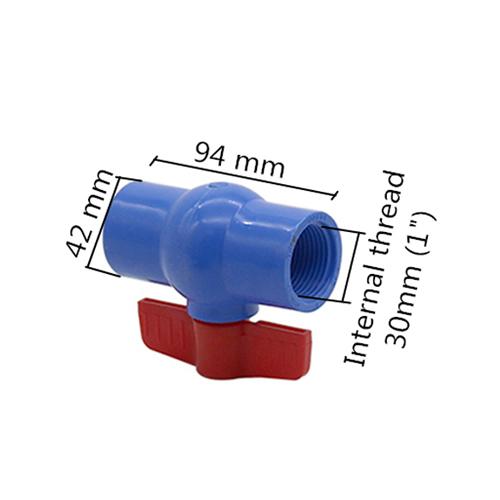 1Pc 1/2"~2" PVC Pipe Socket Ball Valve Aquarium Fish Tank Connectors Fittings Garden Irrigation System Adapter PVC Ball Valve