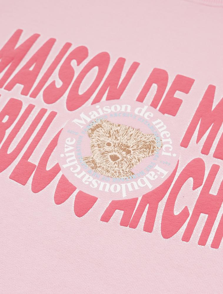 LA MAISON STUDIO Unisex Bear Friends Big Logo Regular Fit Sweatshirt Pink (Fcf1Ts325M)