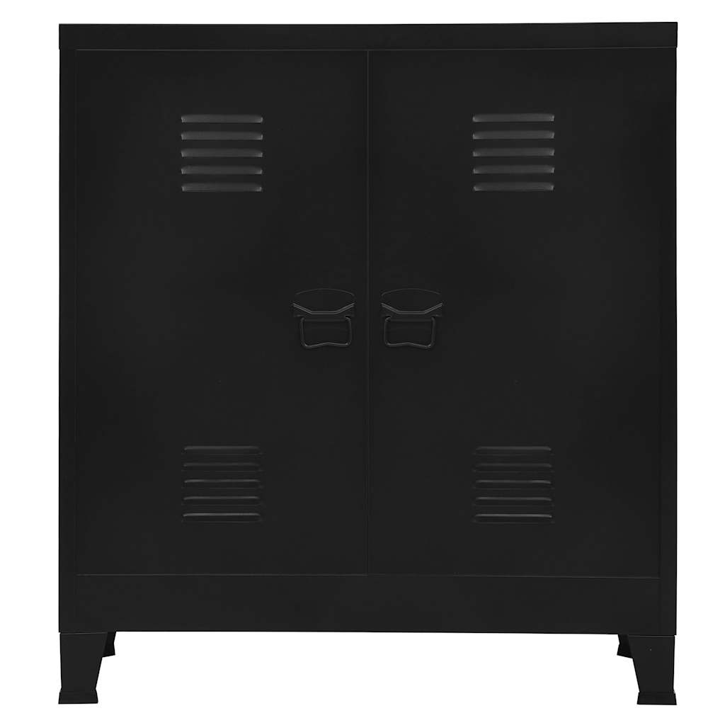Vidaxl Industrial Storage Cabinet, Black 90X40X100 Cm Steel