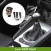 81cm Skull Automatic and Manual Gear Shift Knob W 3 Adapter Resin Black 1 Set