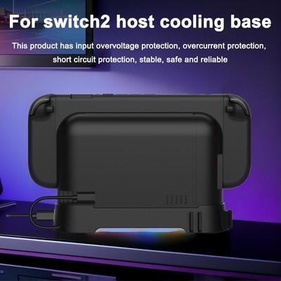 Ανεμιστήρας Ψύξης Για Κονσόλα Παιχνιδιών Switch 2 Ψύκτρα RGB Βάση Τοίχου Φορητή Βάση Επέκτασης HUB Βάση Ψύκτρας NGC Αξεσουάρ Παιχνιδιών