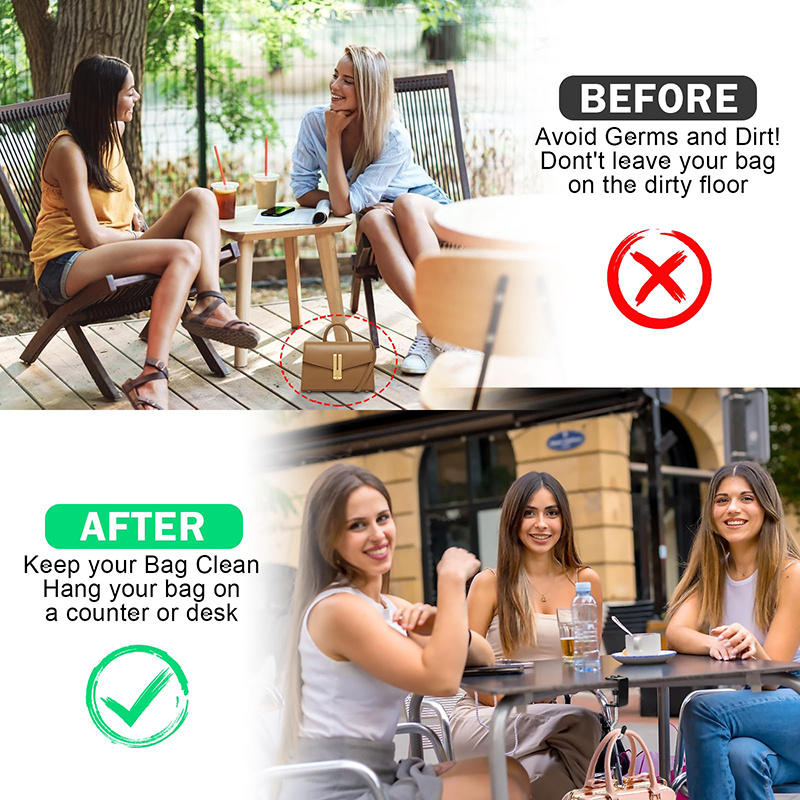 Schreibtischhaken für Studenten Abnehmbar & Bohrfreier Rucksackhalter für Tischkante Wohnheim & Klassenzimmerorganisation