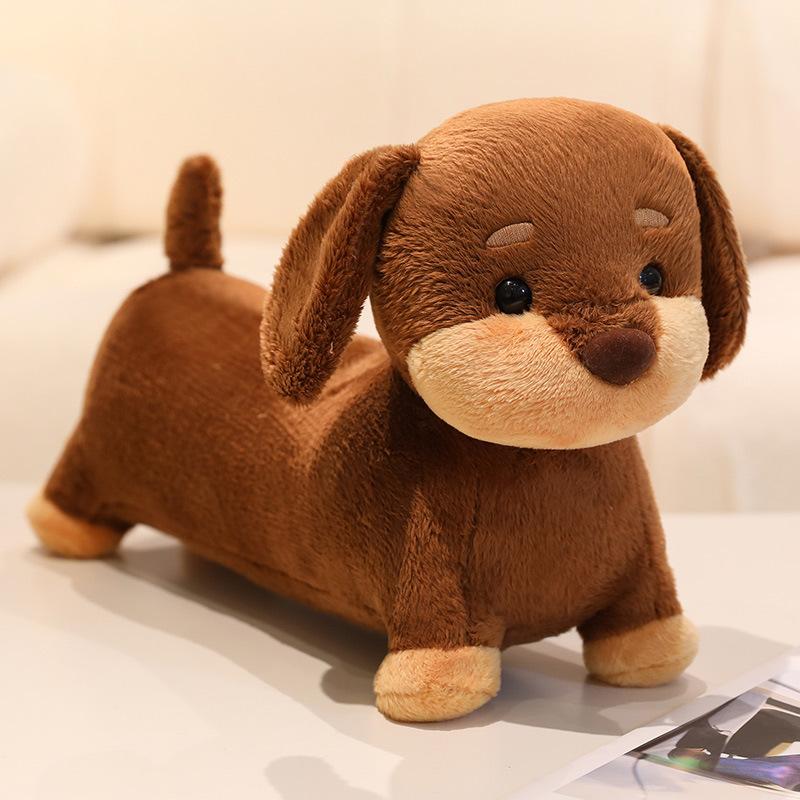 

Cute soft dachshund dog doll plush toy puppy dog doll children soothing rag doll male birthday gift 28cm（0.2kg）