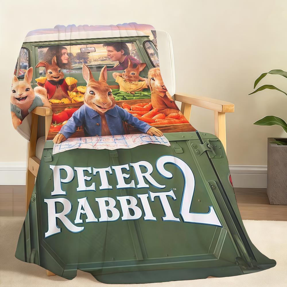 Classic Movie P Peter R RabbitS Blanket For Soft Throw Blanket for Picnic Bed Sofa Home Bedroom Cozy Warm Comfortable