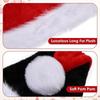 Unisex Red and Black Patchwork Plush Hat for Adults Kids Christmas Party Gift