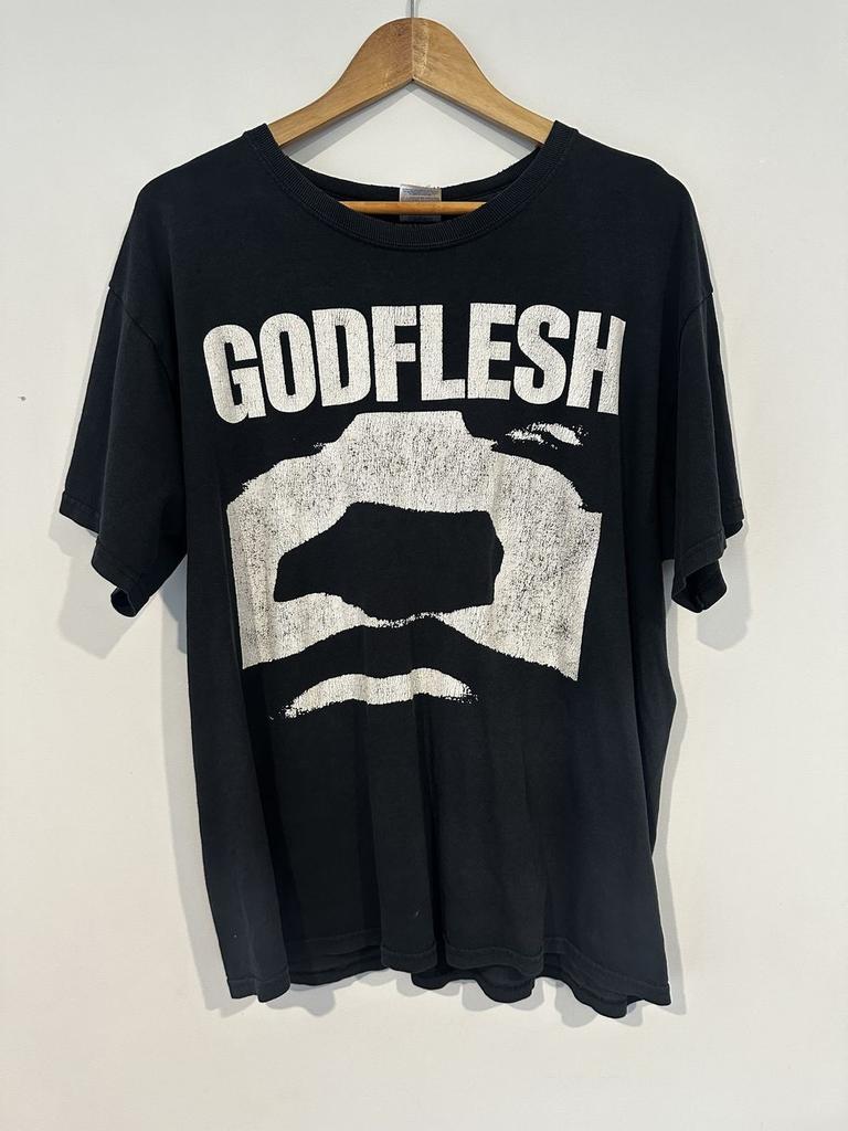 Tričko kapely Godflesh, Godflesh vzácný design, černé, krátký rukáv, unisex