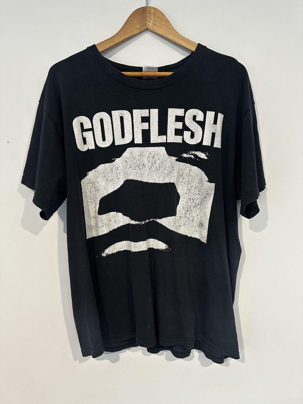 Godflesh Band Shirt, Godflesh Rare Design Black Short Sleeve Unisex Shirt S