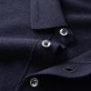 Dibinze Men's Plus Size Merino Wool Long Sleeve Polo Shirt