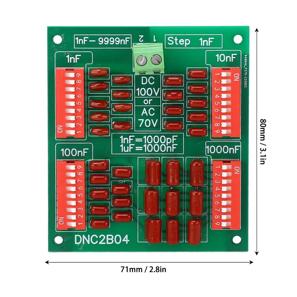 1nF-9999nF Programmable Capacitor Board DNC2B04 Variable Capacitor  Electronic Experiment