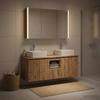 Bathroom Cabinet Set 4 pcs Artisan Oak Wood Based Material
