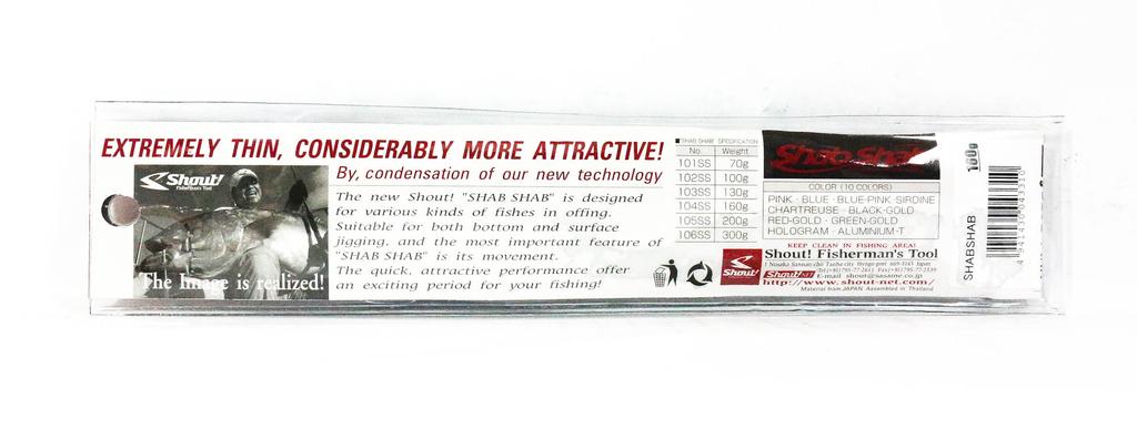 Shout 104-SS Metal Jig Shab Shab 160 grams BP (3310)