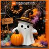 Xiaomi Cute Halloween Ghost Pumpkin Resin Figurine Mini Desktop Craft Ornament Spooky Home Party Decoration Gift Photo Shooting Props