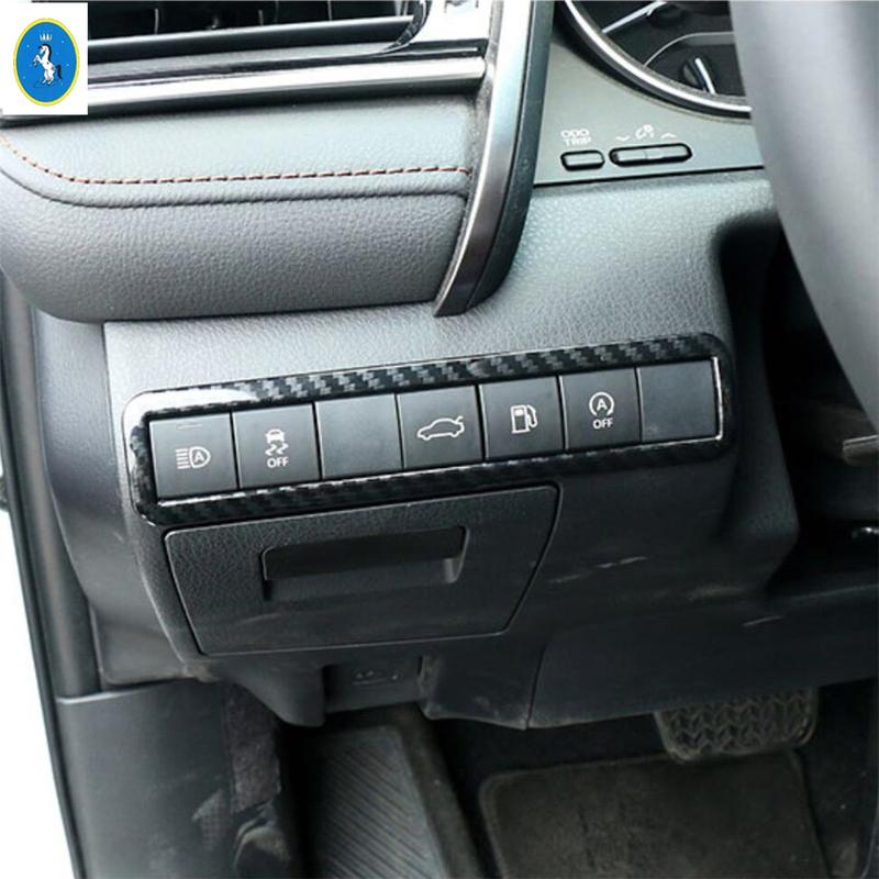 Rearview Mirror / Steering Wheel / Gear Shift Head Cover Kit Trim Fit For Toyota Camry 2018 -  Carbon Fiber Car Accessories