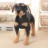 Realistic Standing Black Dog Stuffed Plush Toy Simulation Animal Doll Kids Gift Photo Shooting Props Children Comfort Plush Toy