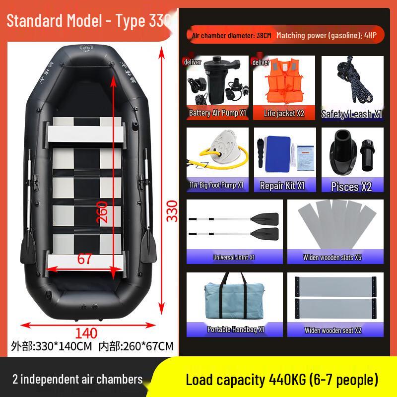 Norman Inflatable Fishing & Assault Boat