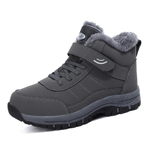 

New male autumn winter high top plus pile thick cotton shoes sports non-slip walking sneakers snow boots C1247 46