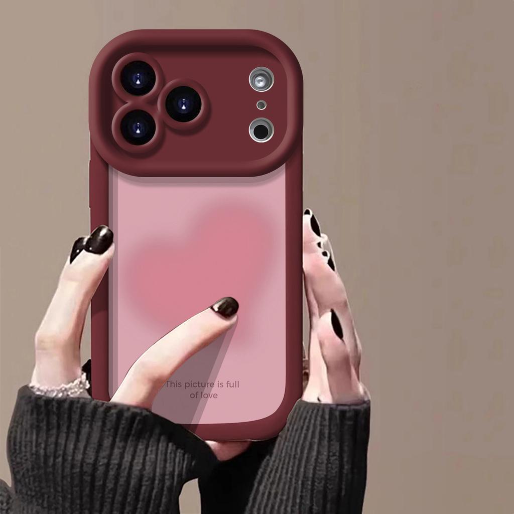 Gradual change of love applies to Apple 17 mobile phone case iPhone16Plus Apple 14 protective case women's 13 cartoon