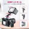 ULANZI F22 Magic Quick Release Double Ball Head with Adapter with Screws On Both Adjustable Monitor 5kg Weight Aluminum Alloy Compatible with LED Fill
