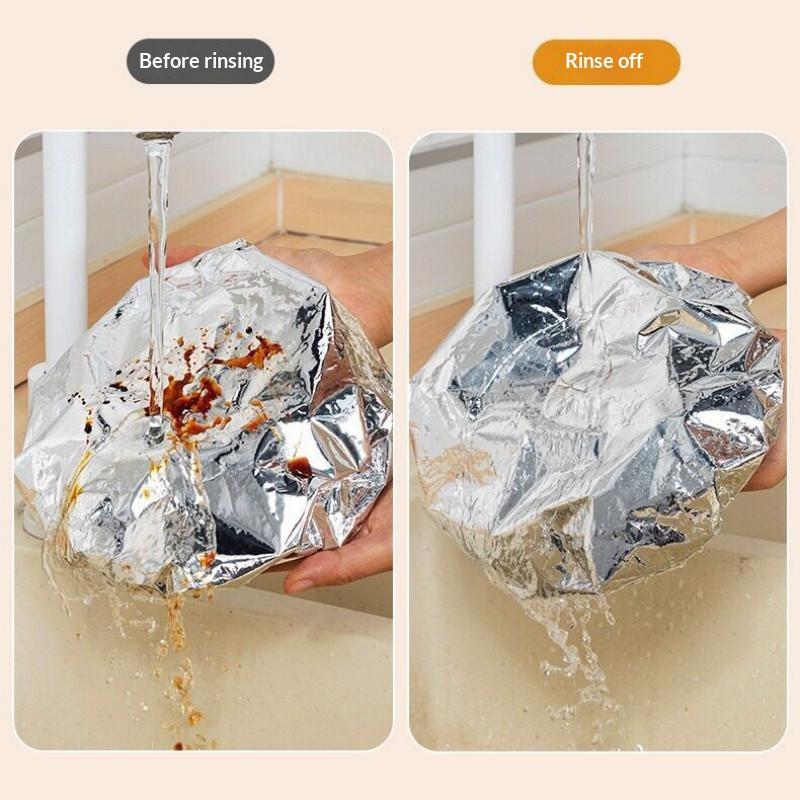 30/40Pcs Reusable Heat Preservation Aluminum Foil Bowl Covers for Oven Catering Takeaway Picnic Use