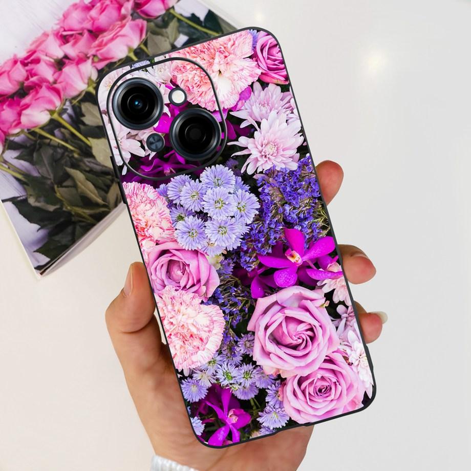 Soft Matte Silicone Bumper Cover For Tecno Spark GO 1 2025 Pop 9 Case TPU SparkGO1 GO2025 Pop9 Marble Love Heart Painting Coques